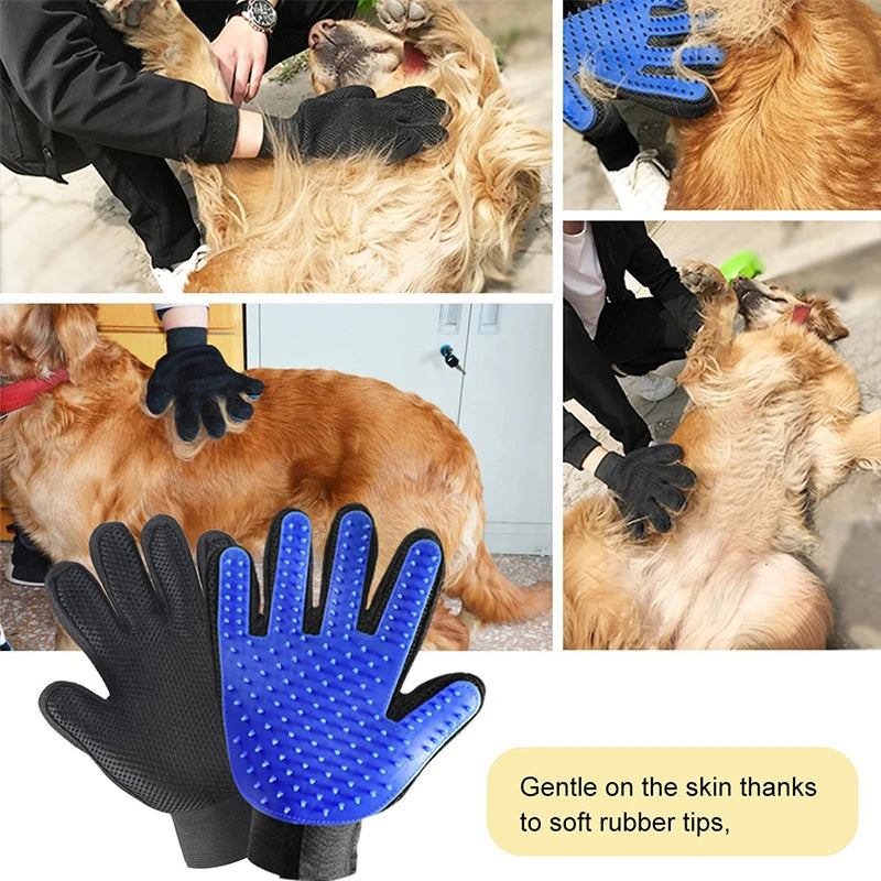 Gants de Toilettage en Silicone HappyPaws™