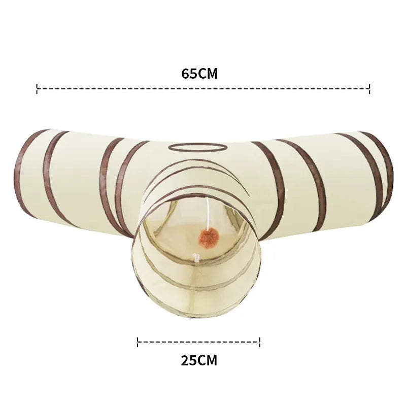 Tunnel de Jeu Pliable pour Chats HappyPaws™